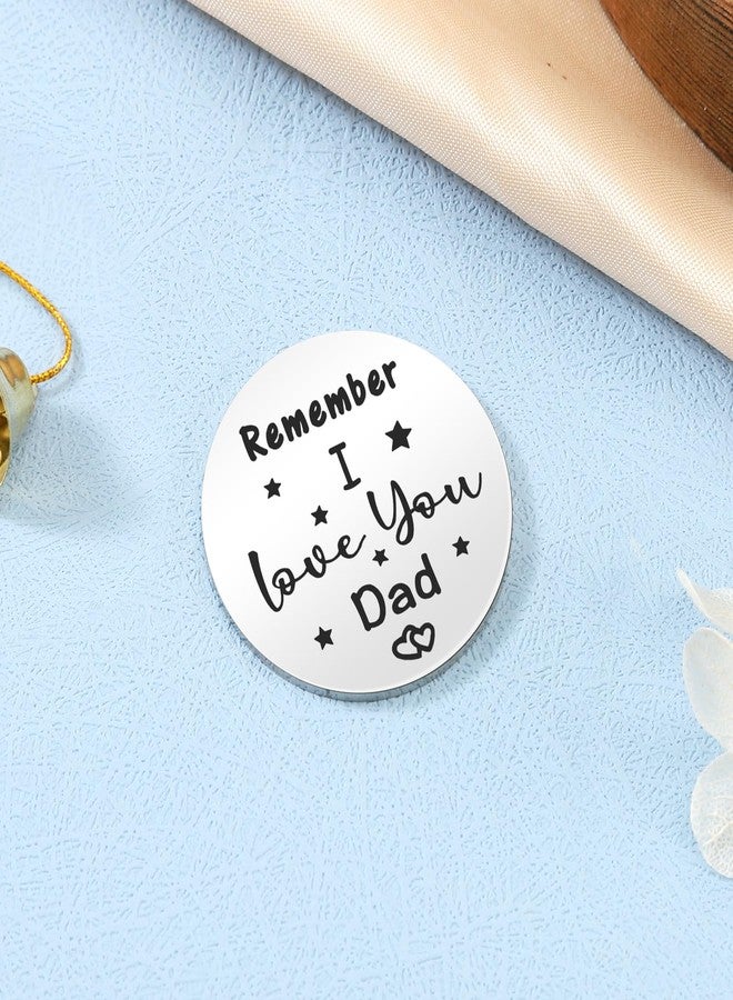Keniot Pocket Hug Token Gift for Women Men Boy Girl Relationship Keychain Double Sided Inspirational Gift with PU Leather (Dad Gifts) - Image 4